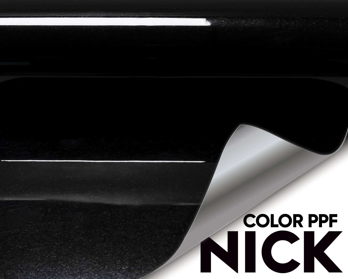 NICK TPU Car Wrap Metallic Black