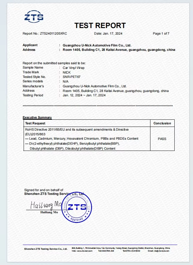 Certification