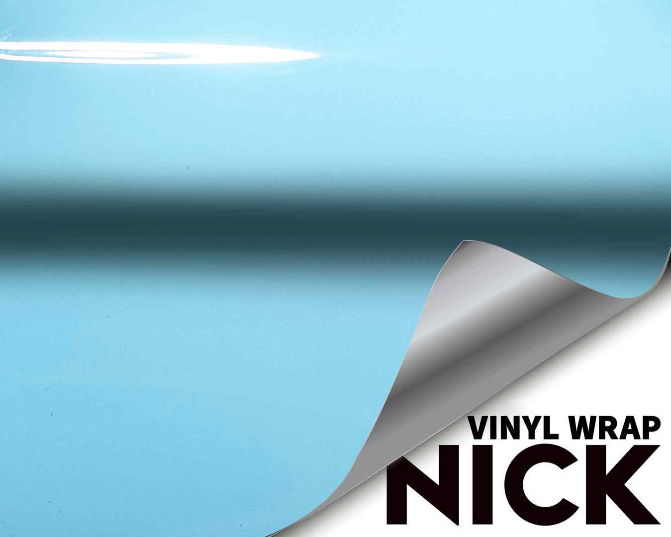 Crystal Glacier Blue Vinyl Wrap