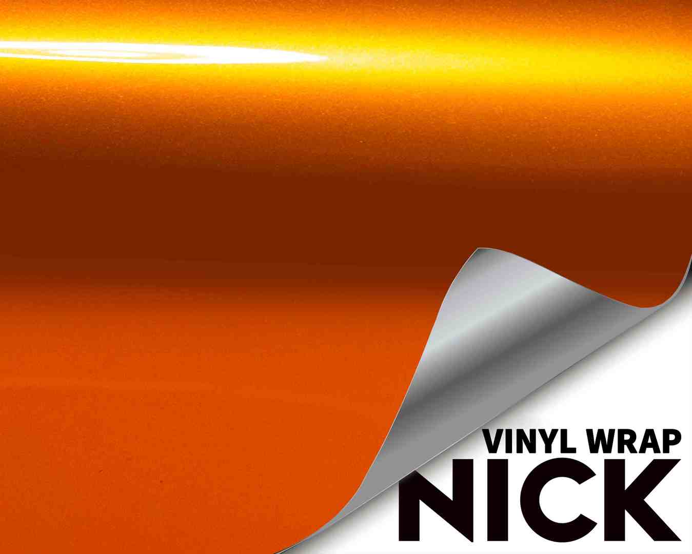 Liquid Red Orange Vinyl Wrap