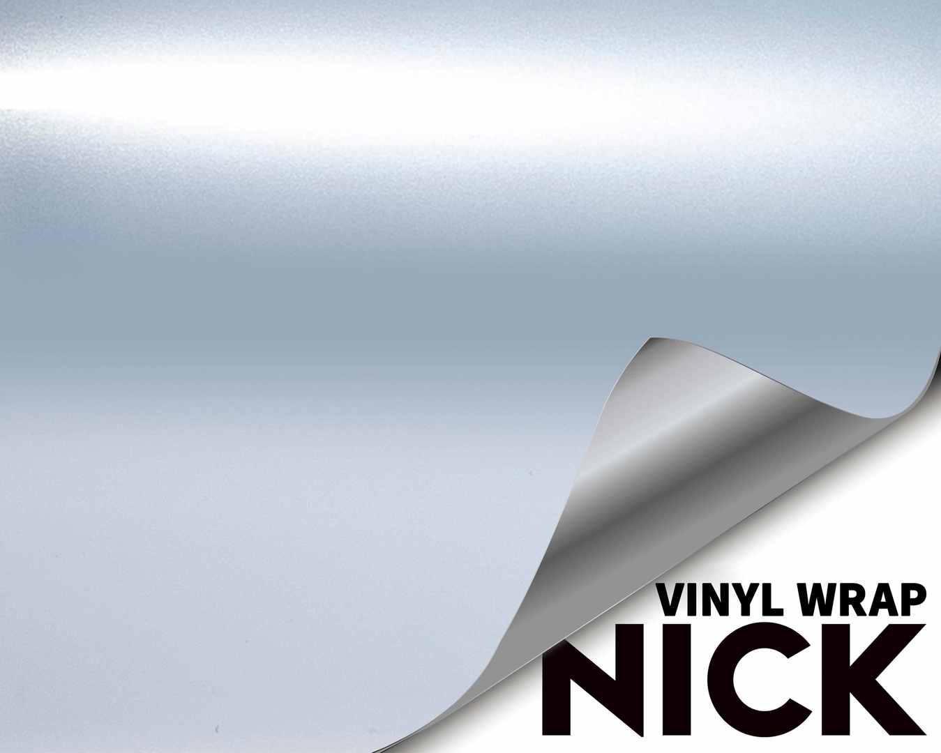 Liquid Crescent White Vinyl Wrap