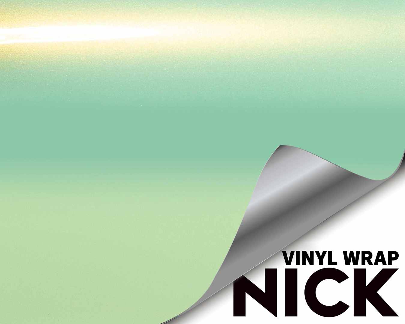 Dreamy Green Charm Gold Vinyl Wrap