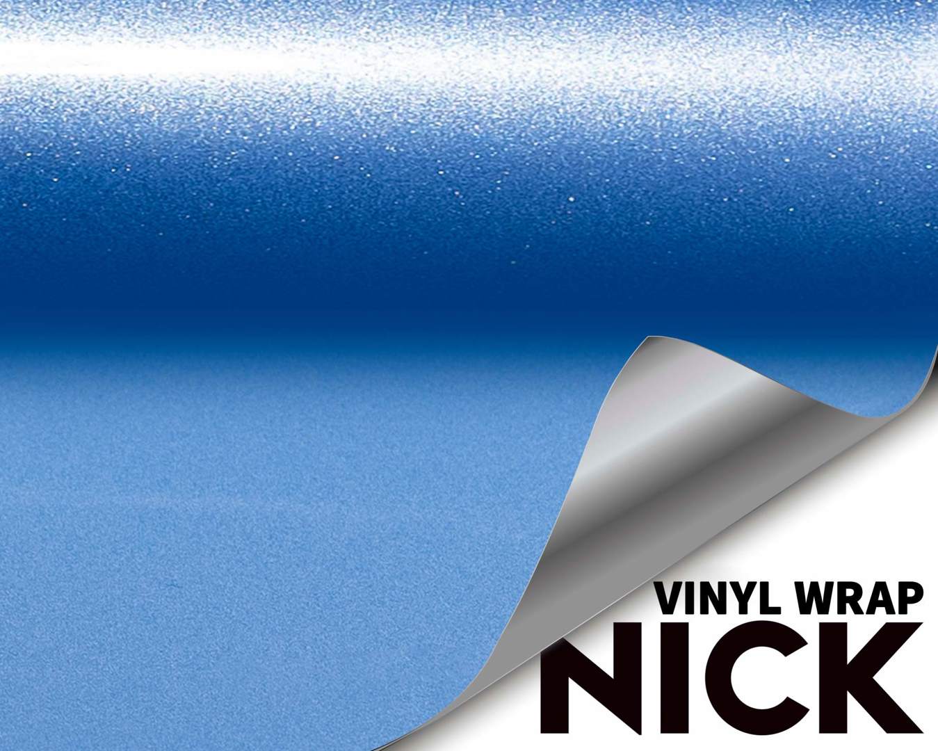 Ultra Bright Metal Misty Blue Vinyl Wrap