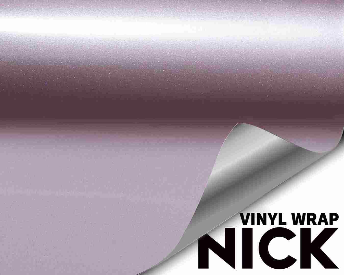 Ultra Bright Metal Ice Rose Pink Vinyl Wrap