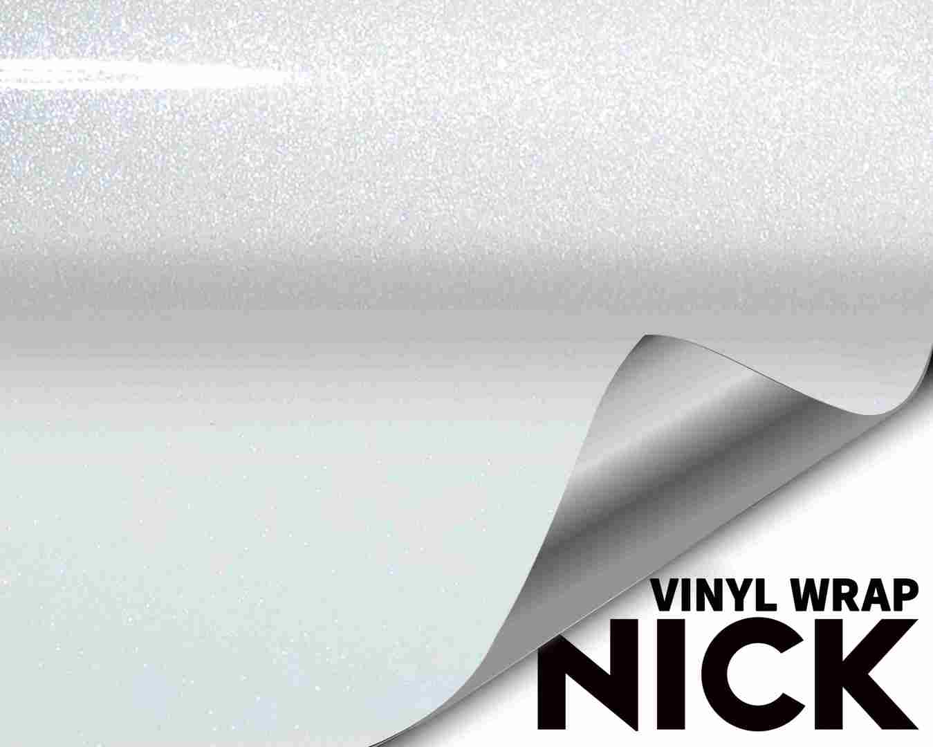 Diamond Pearl White Vinyl Wrap