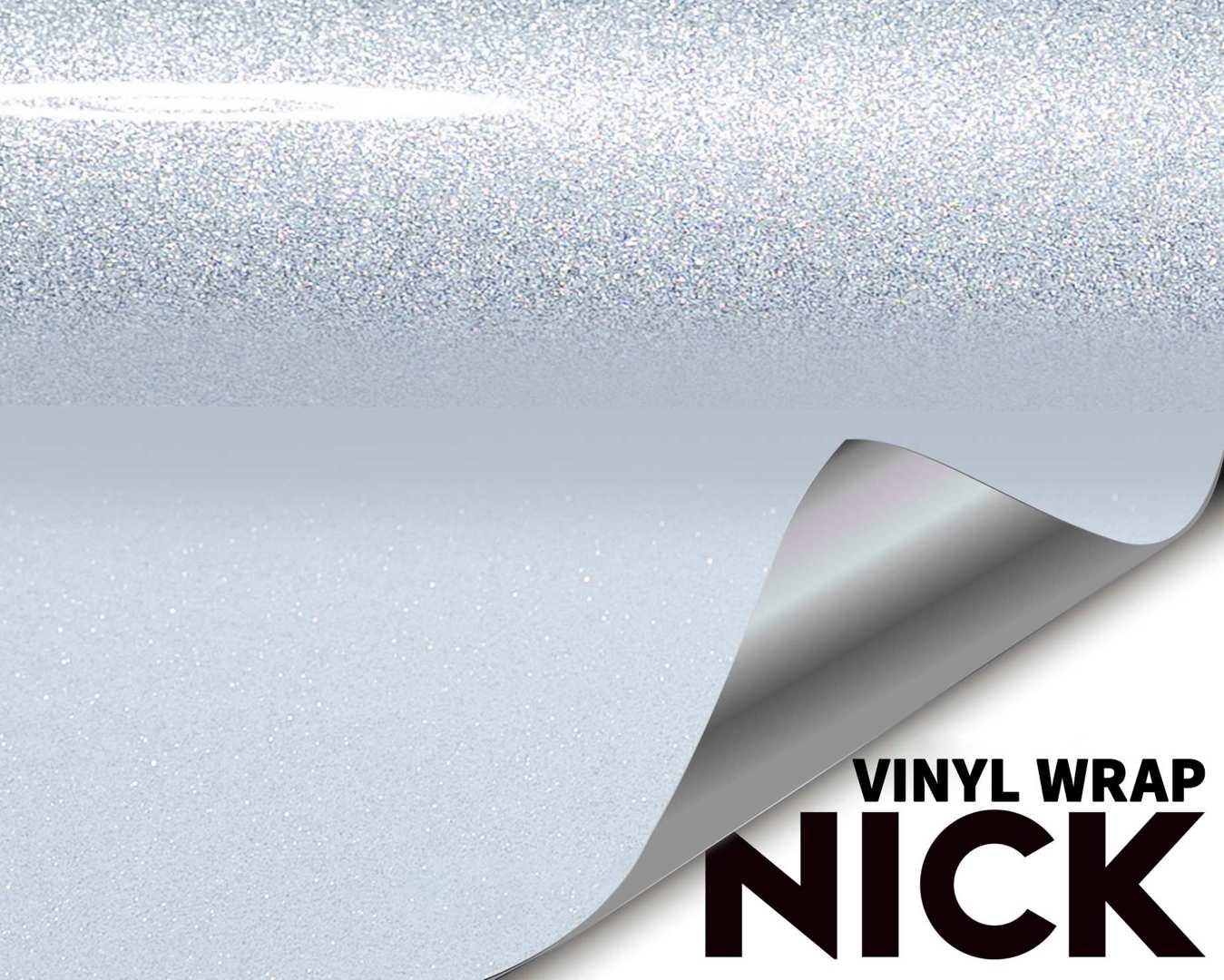 Diamond Pearl Silver Vinyl Wrap