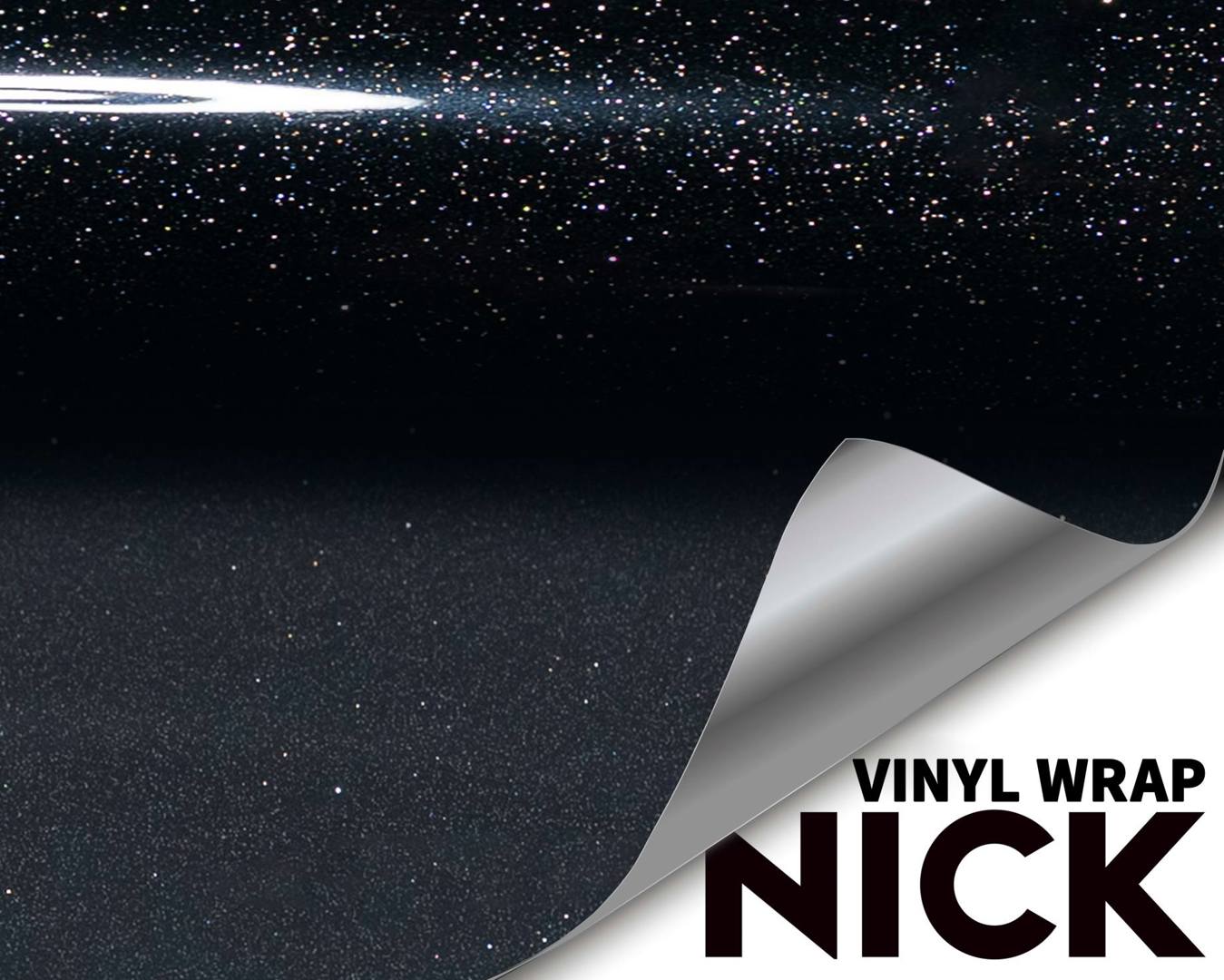 Diamond Flash Gold Starry Sky Vinyl Wrap