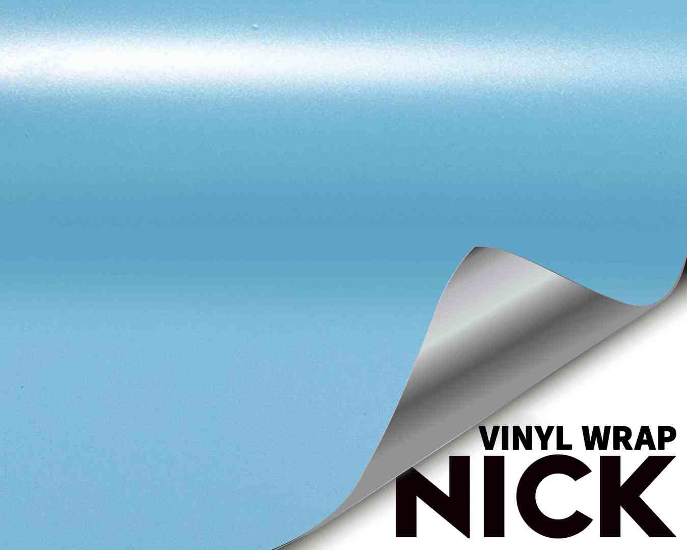 Satin Sky Blue Vinyl Wrap