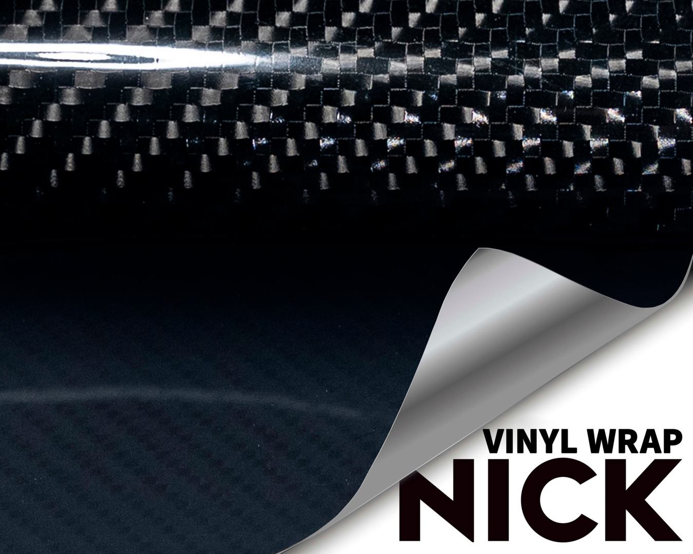 Carbon Fiber Black Vinyl Wrap